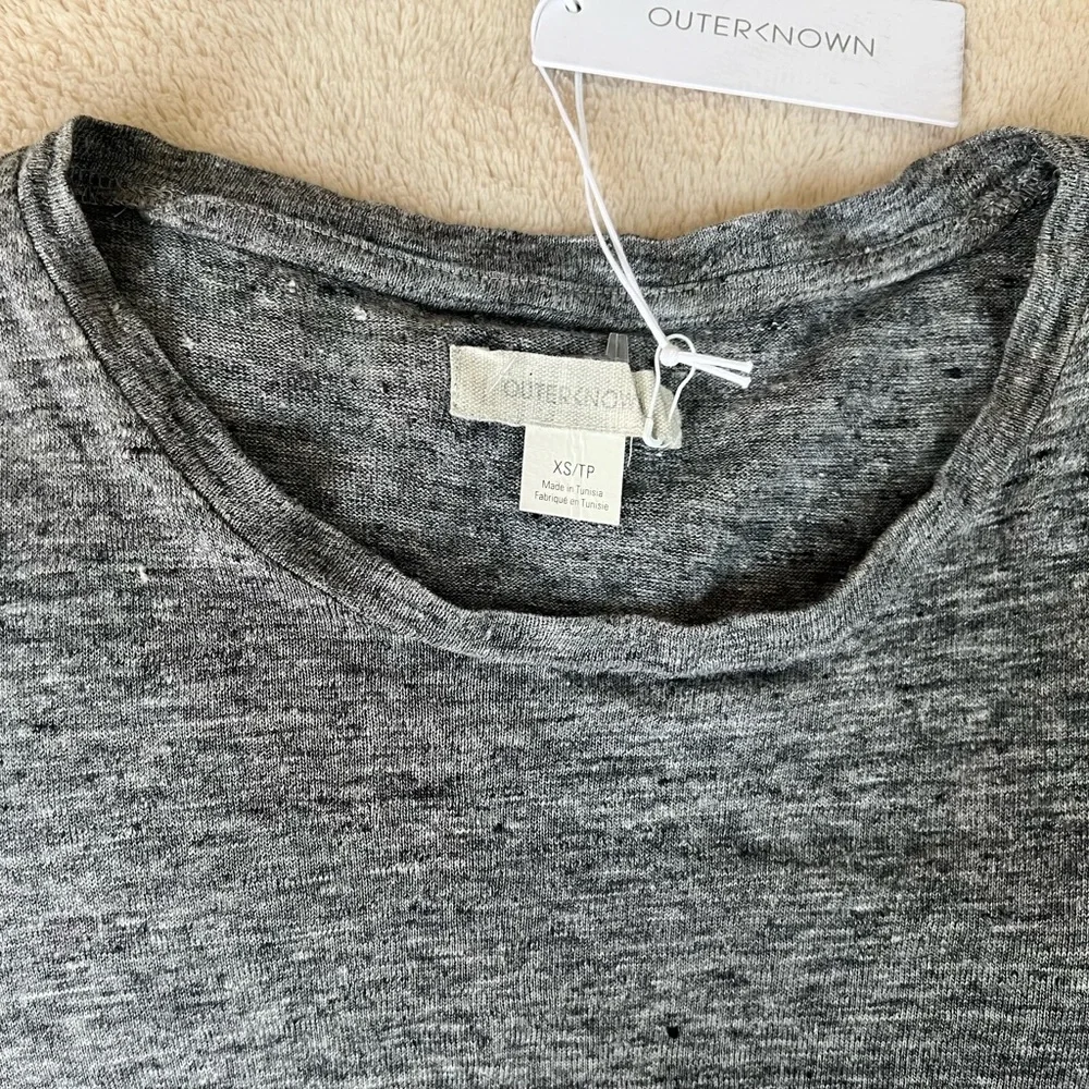 NWT Outerknown Gray Short Sleeve T-Shirt - Picture 3 of 8
